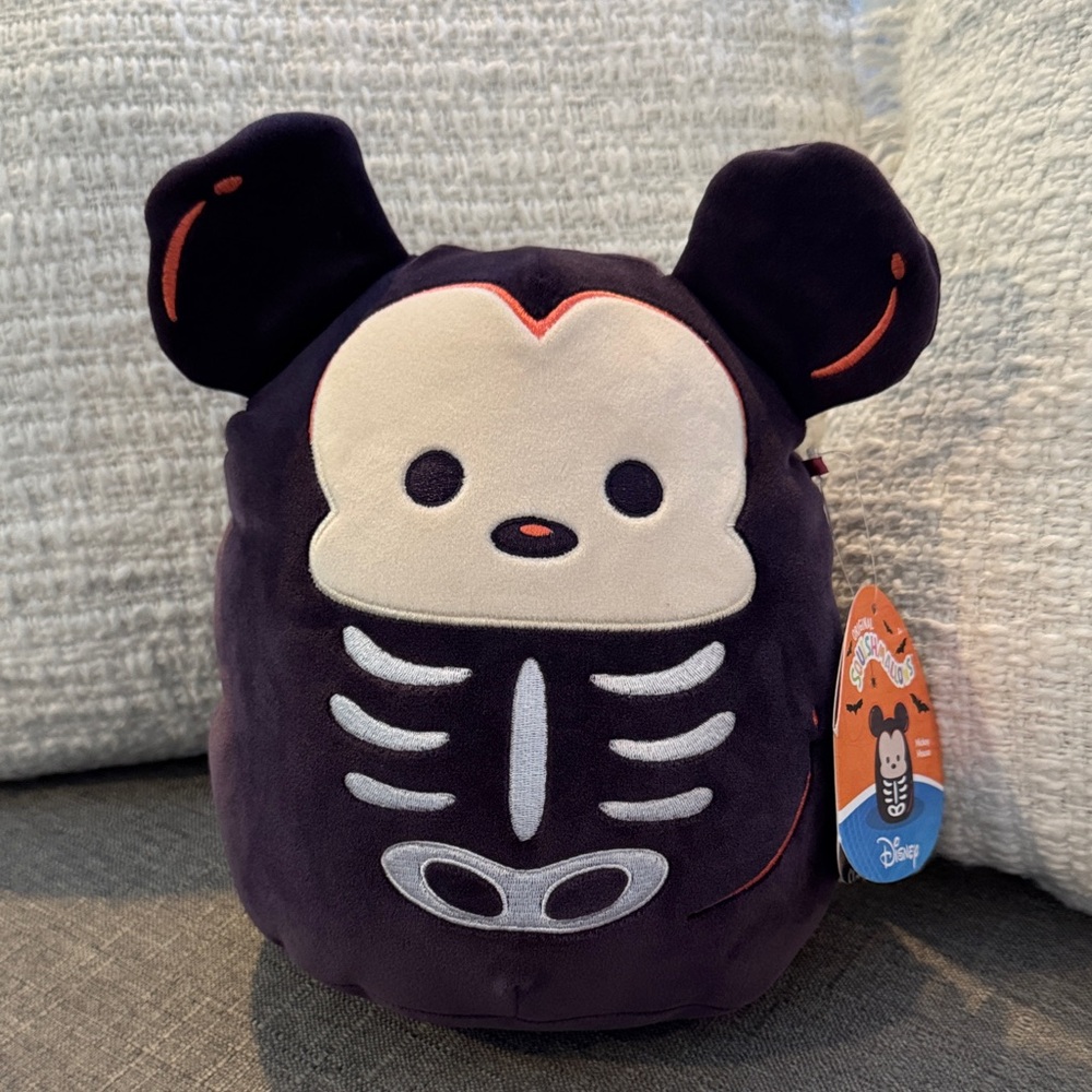 Squishmallows Disney Mickey Mouse 8 Inch Halloween 2025 Plush Skeleton